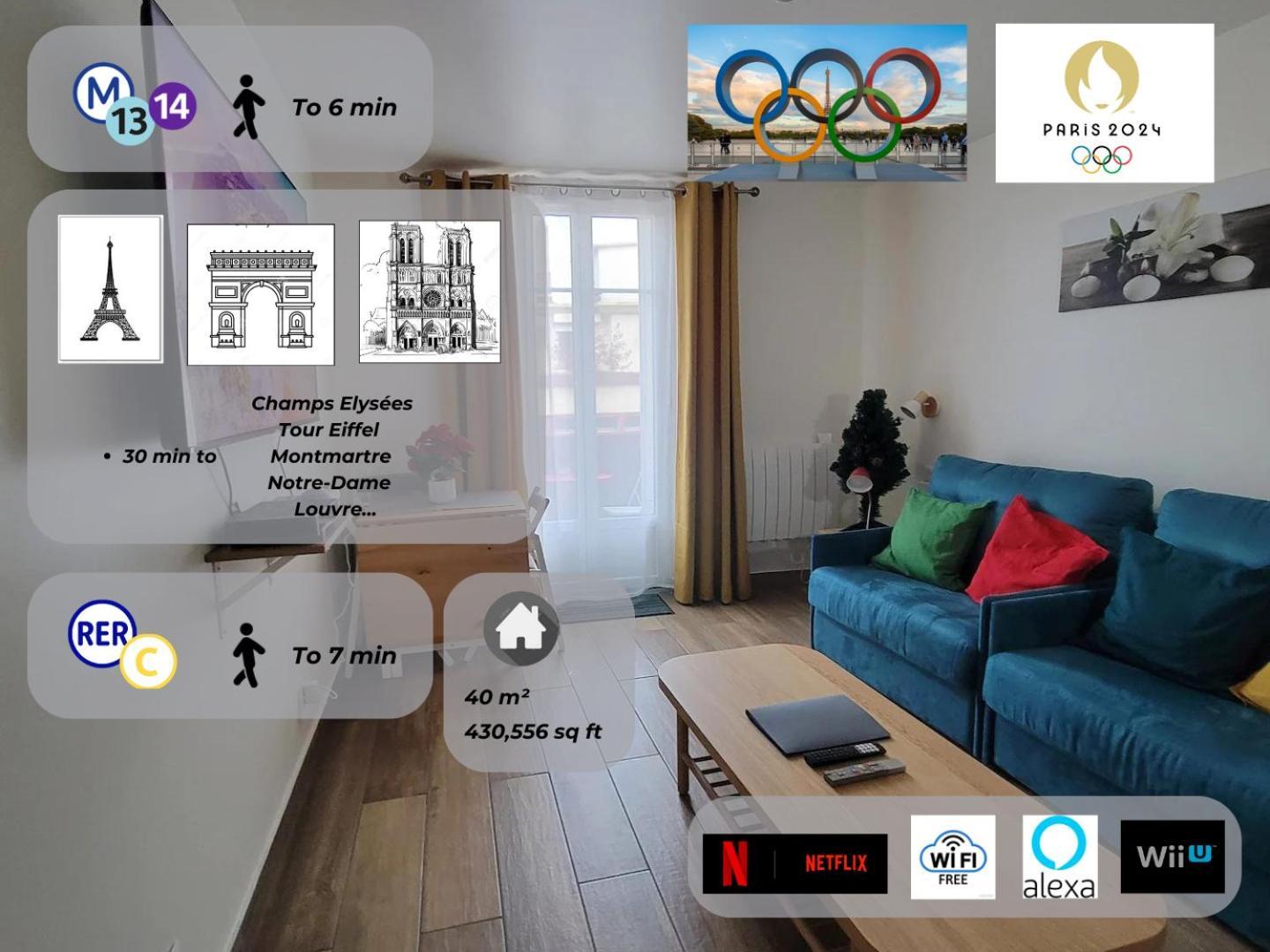 Amazing Apartment A Stone'S Throw From The City Of Lights - Paris Клиши Экстерьер фото